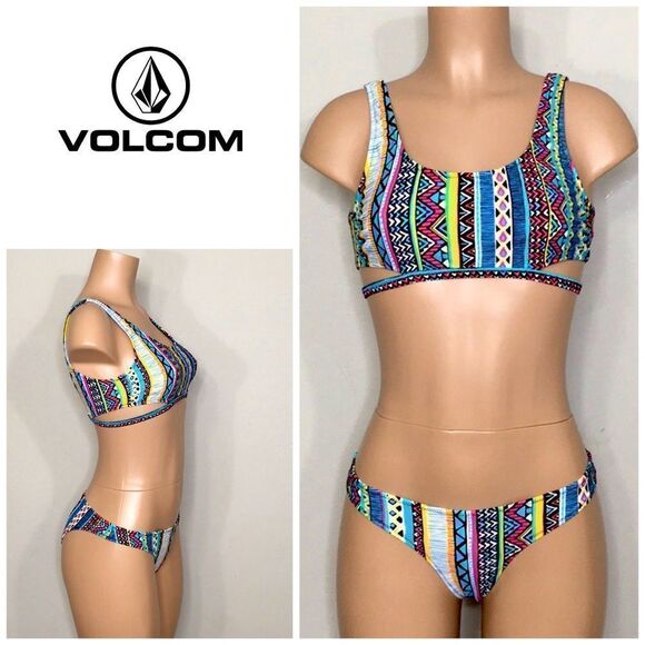 New. Volcom Aztec bikini set. S/M - Picture 1 of 10